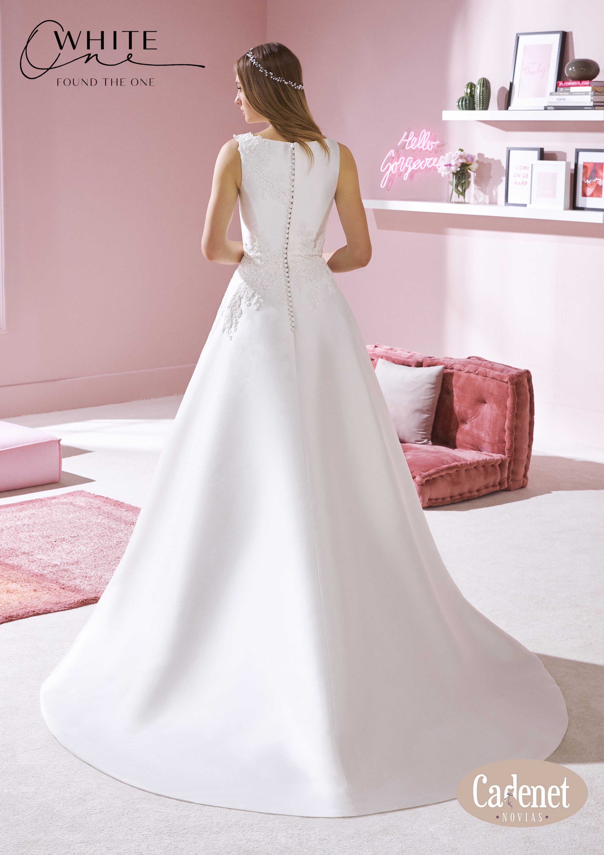 VESTIDO NOVIA - WHITNEY 2- WHITE ONE - CADENET SALAMANCA